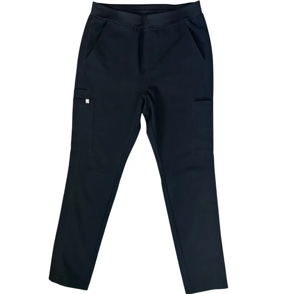 NWOT Figs Axim 7 Pocket Straight-Leg Scrub Pant Black Mens Size Small